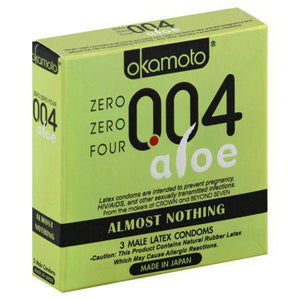 Okamoto 0.04 Aloe Condom 3pc 冈本0.04安全套3入（芦荟湿润）