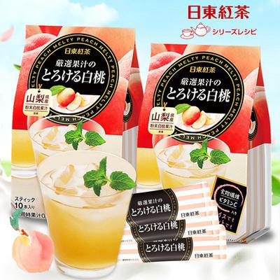 Nitto Torokeru Peach Juice Stick 10pc  日东白桃果汁冲饮（10条）