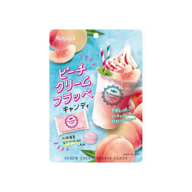 KASUGAI PEACH CREAM FRAPPE CANDY 76G