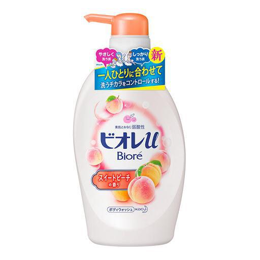 Kao Biore U Body Soap Sweet Peach Pump 花王甜甜水蜜桃滋润沐浴露