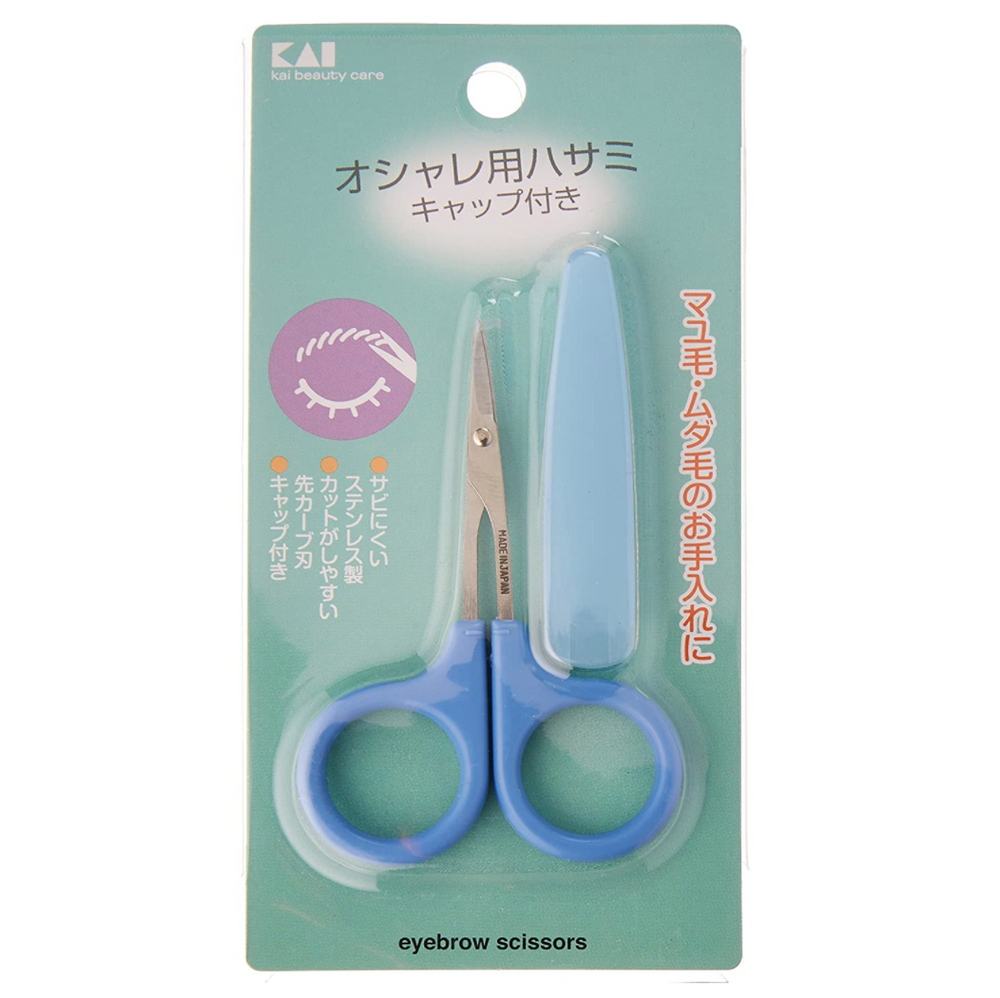 Kai Point Cut Scissors W/Cap pal 细节美容小剪刀 蓝色