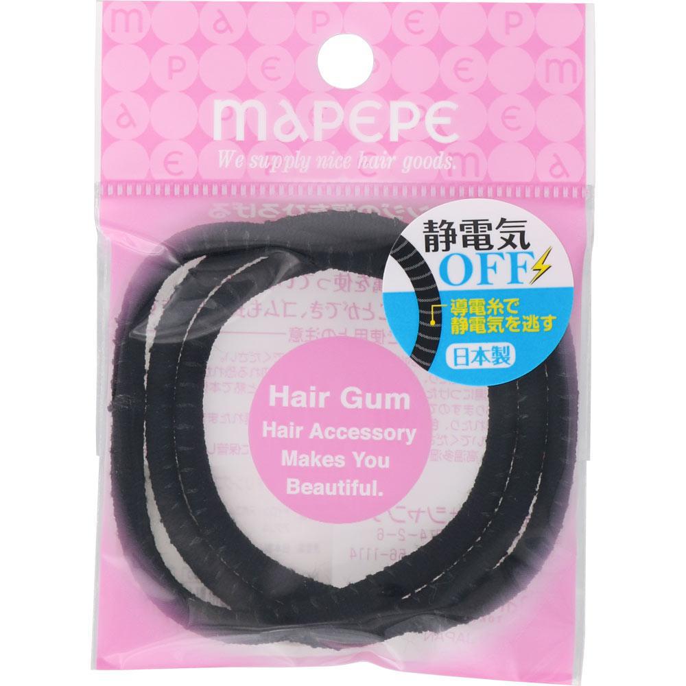 Mapepe Hair Gum Antistatic 3pc 轻松防静电橡皮圈