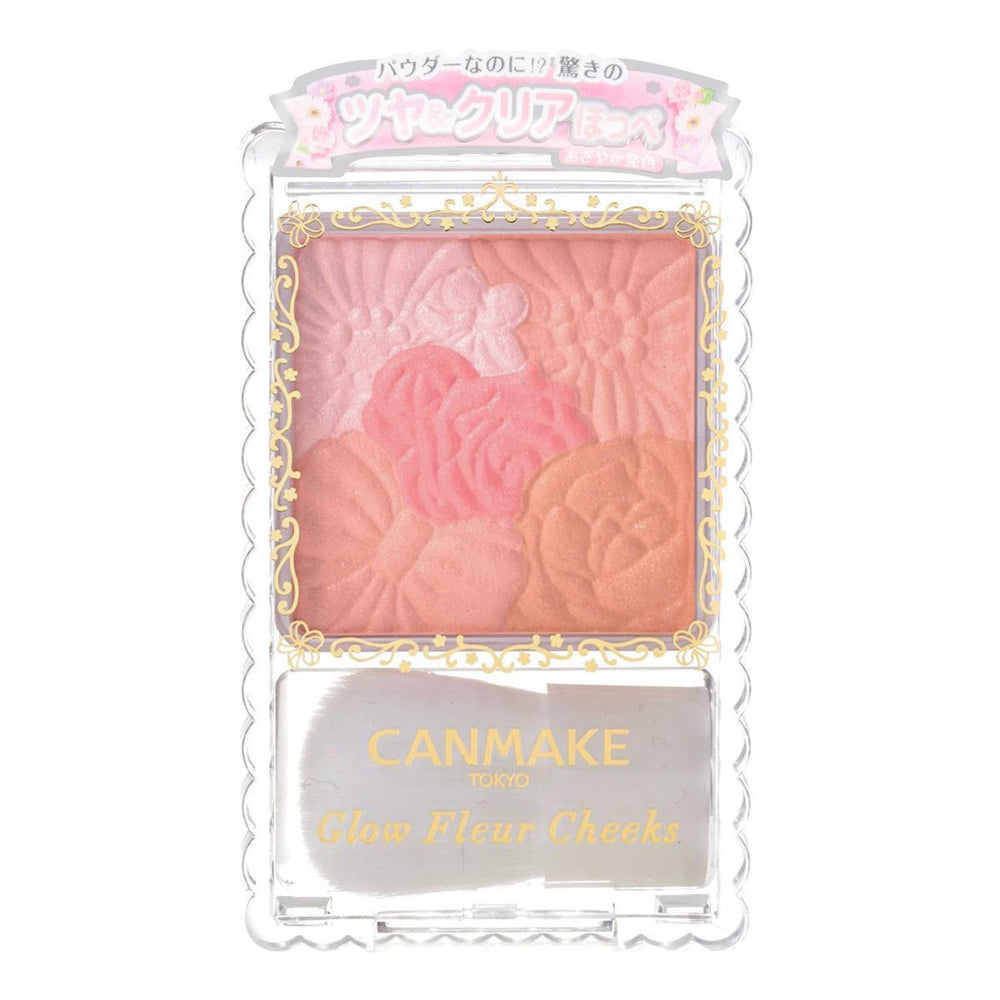 Canmake Glow Fleur Cheeks 04 Strawberry 井田花瓣珠光腮红04 珊瑚粉红